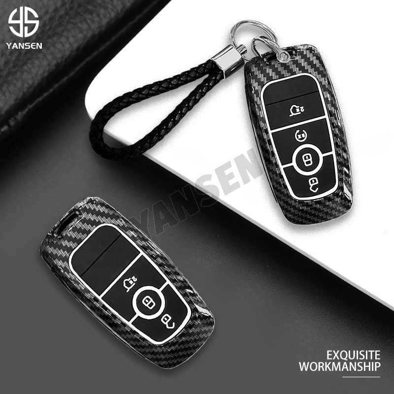 ABS Carbon fiber Remote Car Key For Ford Fusion Edge Mustang Explorer F150 F250 F350