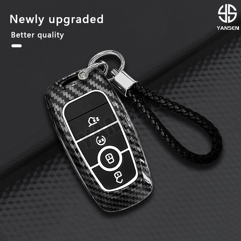 ABS Carbon fiber Remote Car Key For Ford Fusion Edge Mustang Explorer F150 F250 F350
