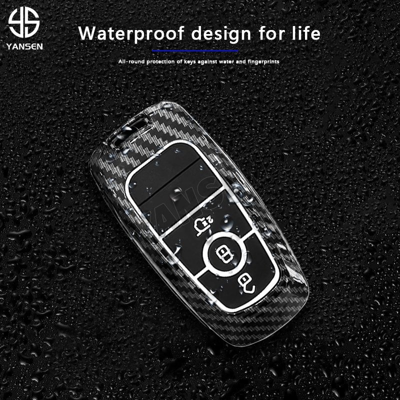 ABS Carbon fiber Remote Car Key For Ford Fusion Edge Mustang Explorer F150 F250 F350