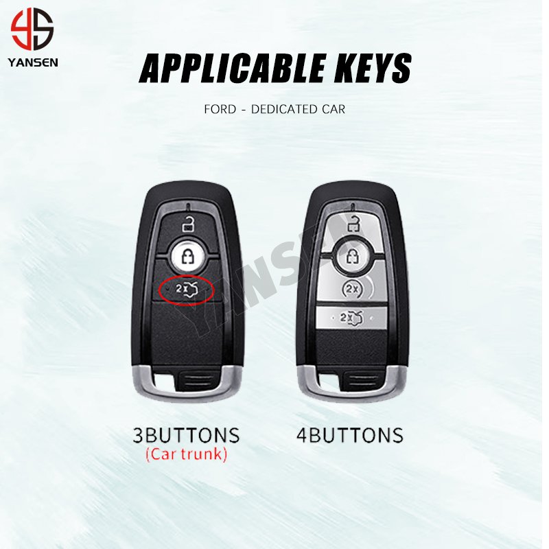 ABS Carbon fiber Remote Car Key For Ford Fusion Edge Mustang Explorer F150 F250 F350