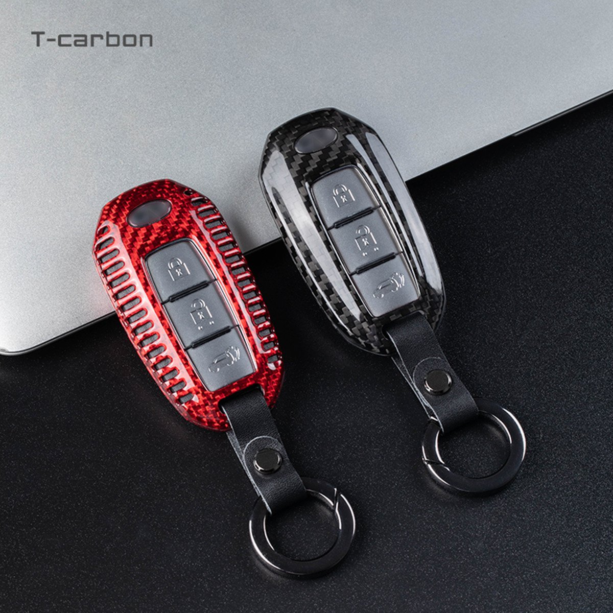 Fashion Styling T-carbon Car Key Case For New Infinity Keys Carbon Fiber Car Key Cover Auto Interior Accessories