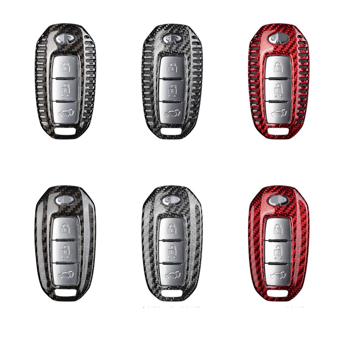 Fashion Styling T-carbon Car Key Case For New Infinity Keys Carbon Fiber Car Key Cover Auto Interior Accessories