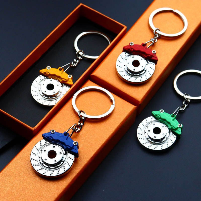 High Quality Metal Car Accessory Gear Shock Absorber Car Turbo Keychain