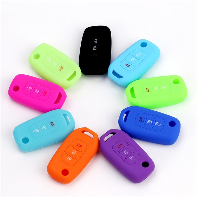 Silicone Car Key Case Cover Accessories Key Protect Case for Renault Kadjar Koleos Clio Scenic Megane Duster Sandero Captur