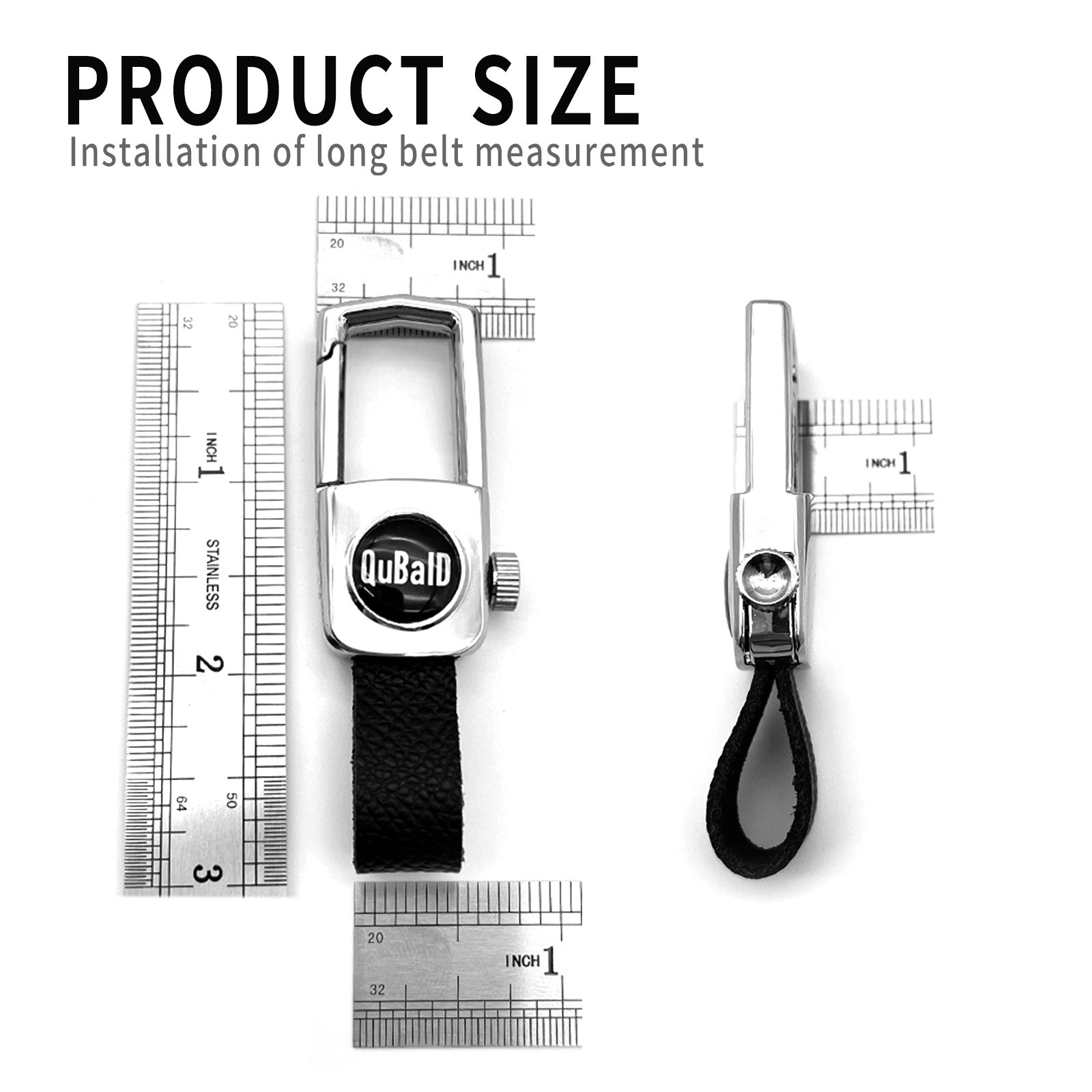 New Fashion Blank Key Ring Car Keychain Metal Leather Key Chain Holder Easy Installation Car Key Accessories