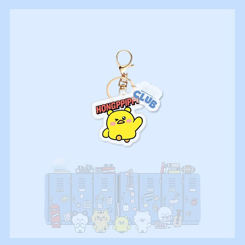 KPOP Chaewon Yunjin Acrylic Keychains Two Sides Photo Print Keyring Kazuha Eunchae Bag Car Key Accessories Fans Decorative Gifts