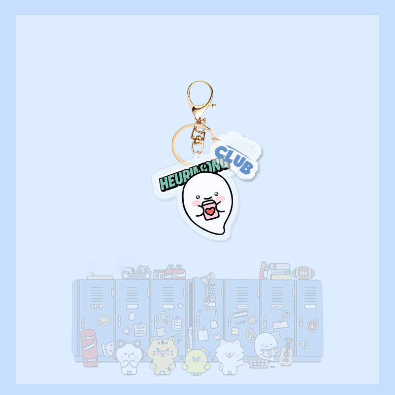 KPOP Chaewon Yunjin Acrylic Keychains Two Sides Photo Print Keyring Kazuha Eunchae Bag Car Key Accessories Fans Decorative Gifts