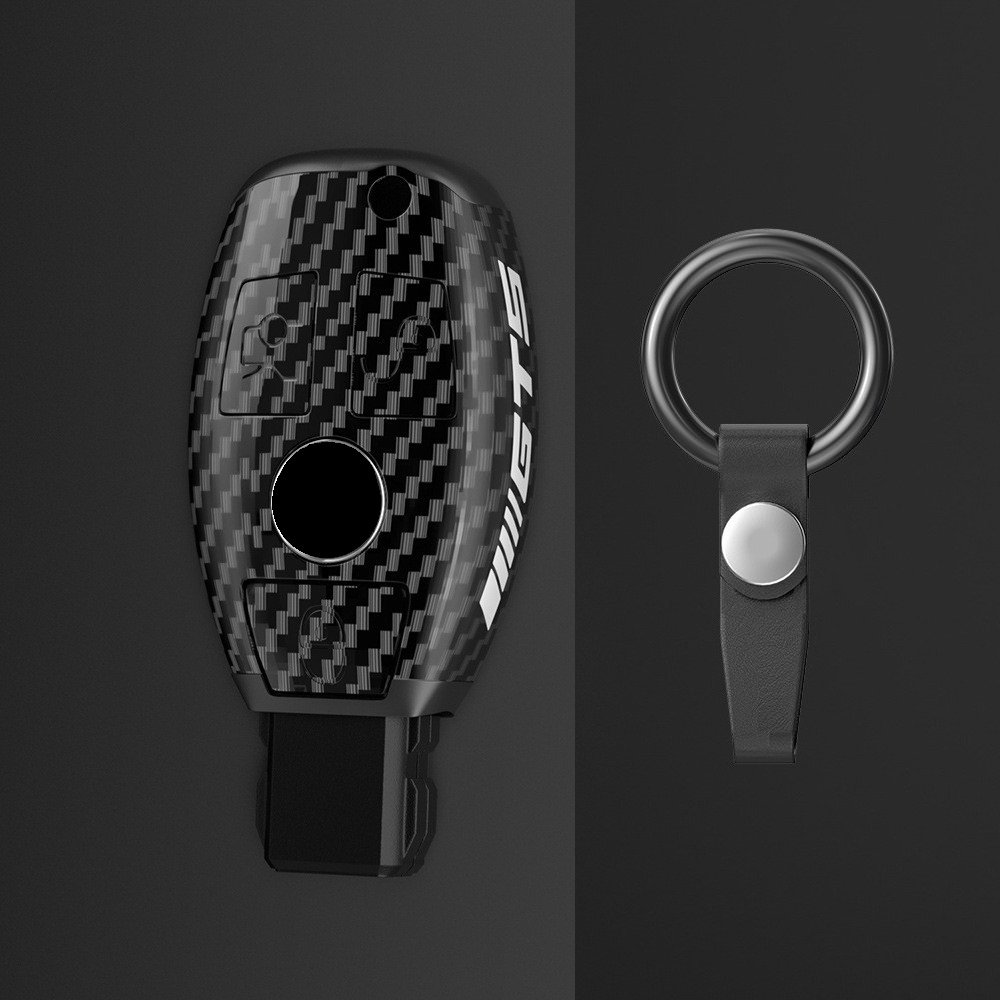 Hot sell Car Accessories Fashion Protector Carbon Car Key Case For Benz B C E R G S Class E200 E400 E63 W213 S560 C260 A200 W206