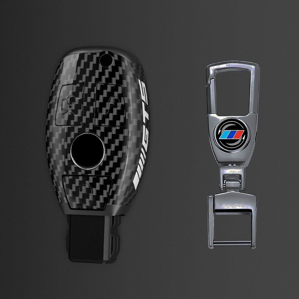 Hot sell Car Accessories Fashion Protector Carbon Car Key Case For Benz B C E R G S Class E200 E400 E63 W213 S560 C260 A200 W206