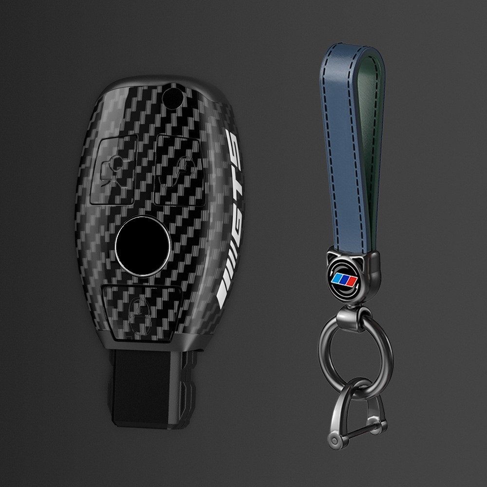 Hot sell Car Accessories Fashion Protector Carbon Car Key Case For Benz B C E R G S Class E200 E400 E63 W213 S560 C260 A200 W206