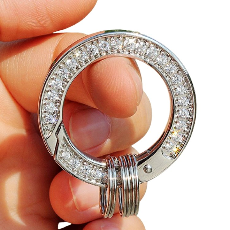Hot Selling Customized Popular Portable Creative Car Keychain rhinestone keychain accessories
