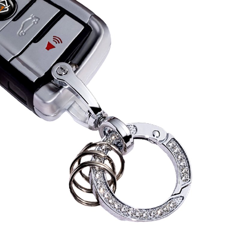 Hot Selling Customized Popular Portable Creative Car Keychain rhinestone keychain accessories