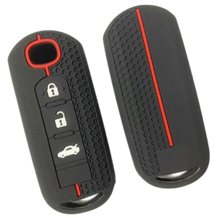 2 3 Buttons Silicone Car Key Cover Case Fob Accessories Remote Shell For Mazda 2 3 5 6