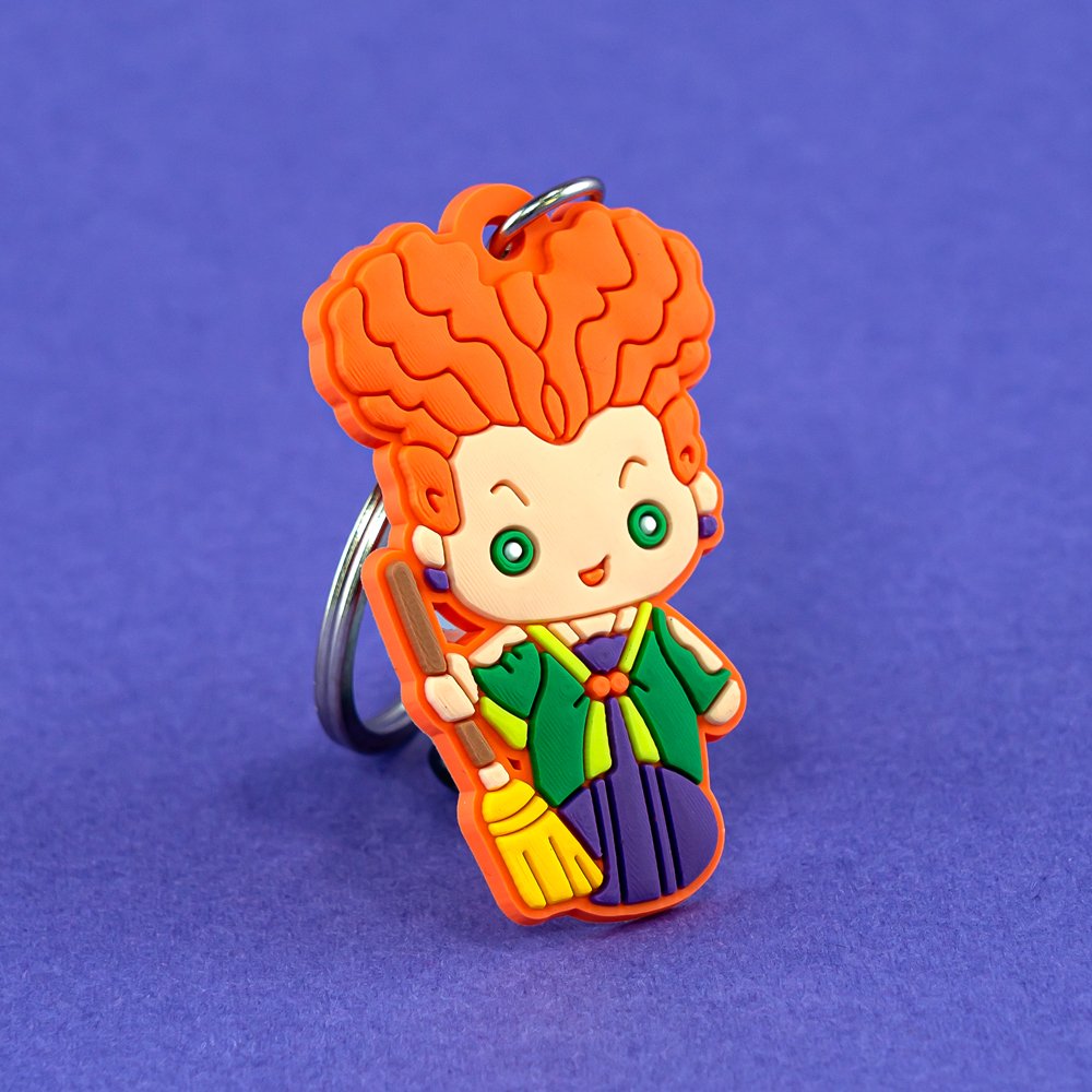 pvc keychain Cute hocus pocus cartoon rubber keychains custom key rings gift for bag Pendant accessories Jewelry wholesale