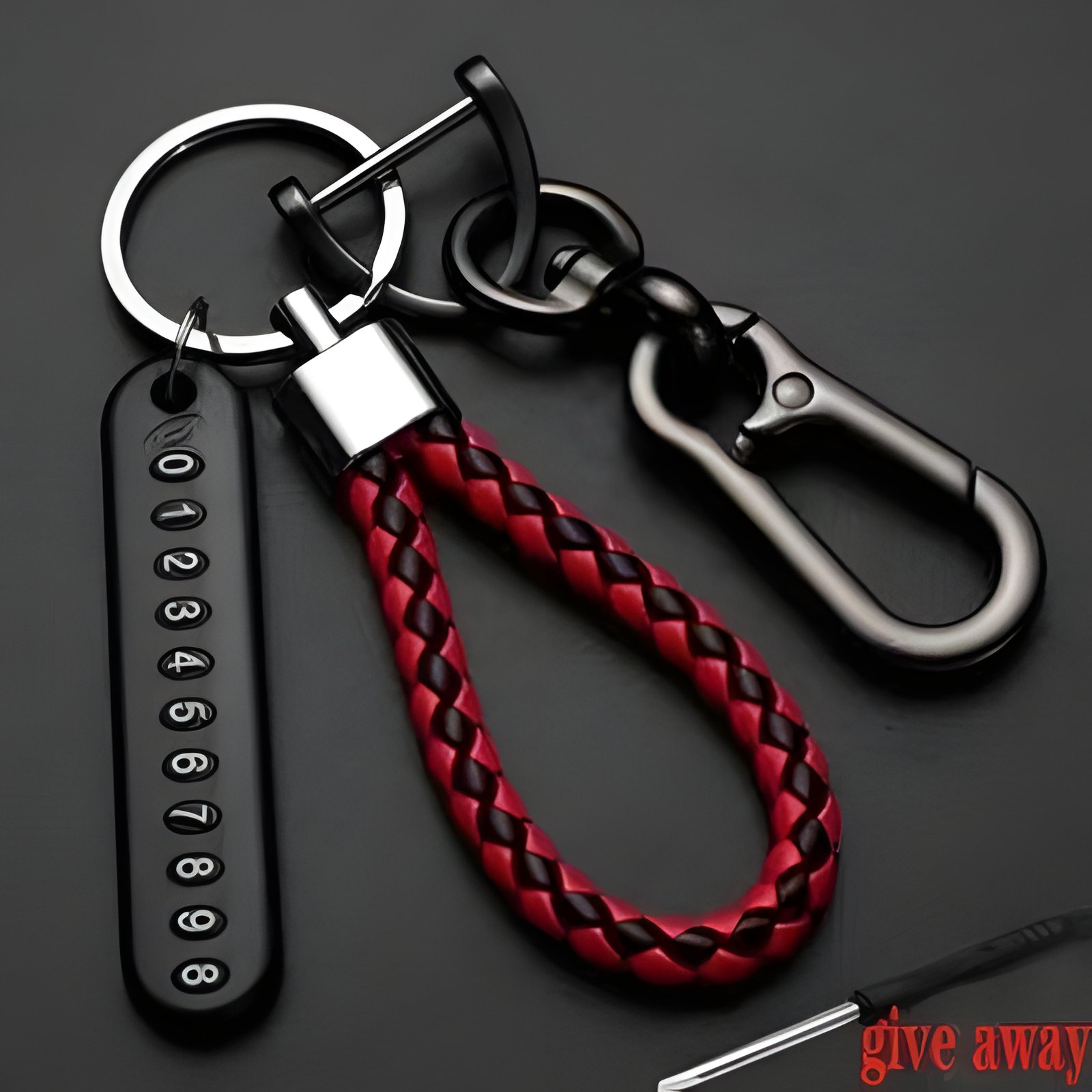 Factory Price Wholesale Car Key Hook Metal Keychain High Quality Hair Ring Metal Keychain