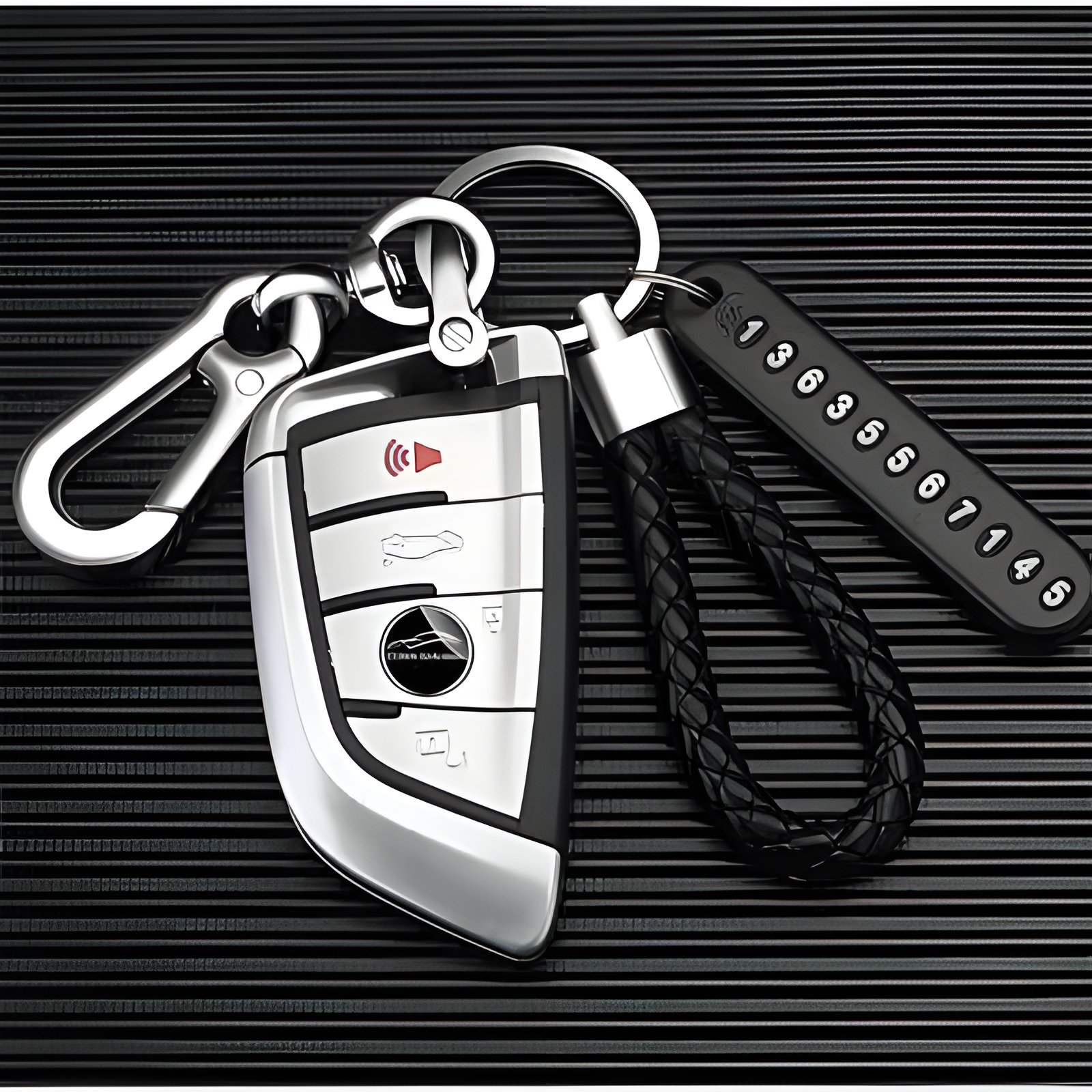 Factory Price Wholesale Car Key Hook Metal Keychain High Quality Hair Ring Metal Keychain