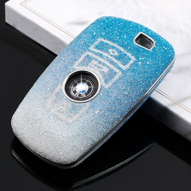 Luxury Diamonds Car Key cover for BMW X1 X3 X4 2 3 7 M3 M5 F10 F15 F16 F20 Smart Key Holder Car Accessories