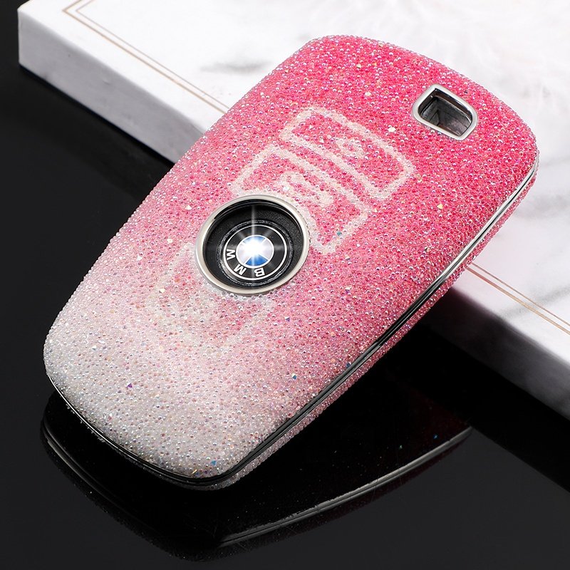 Luxury Diamonds Car Key cover for BMW X1 X3 X4 2 3 7 M3 M5 F10 F15 F16 F20 Smart Key Holder Car Accessories