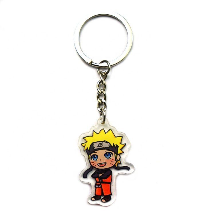 Cute Cartoon Anime Keychain Custom Key Chains Holographic Car Keytags Rings Charm Llavero Acrylic Keyring