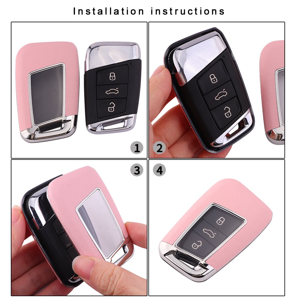 For Volkswagen Key Fob Cover 3/4 button key shell fit for Volkswagen magotan / Passat key cover car key case