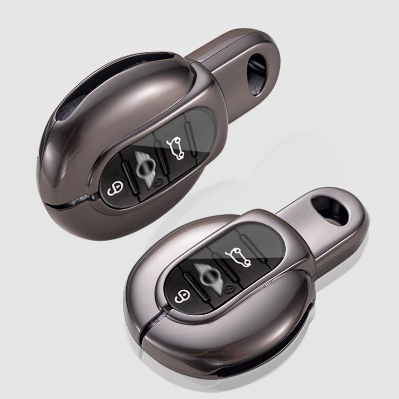 Leather Car Key Case Cover for BMW MINI COOPER S ONE JCW F54 F55 F56 F57 F60 CLUBMAN COUNTRYMAN Remote Fob Holder Shell Keychain