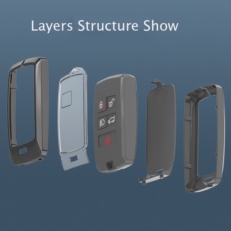 New Metal Carbon Fiber Car Key Case Cover Shell For Land rover car Accessories