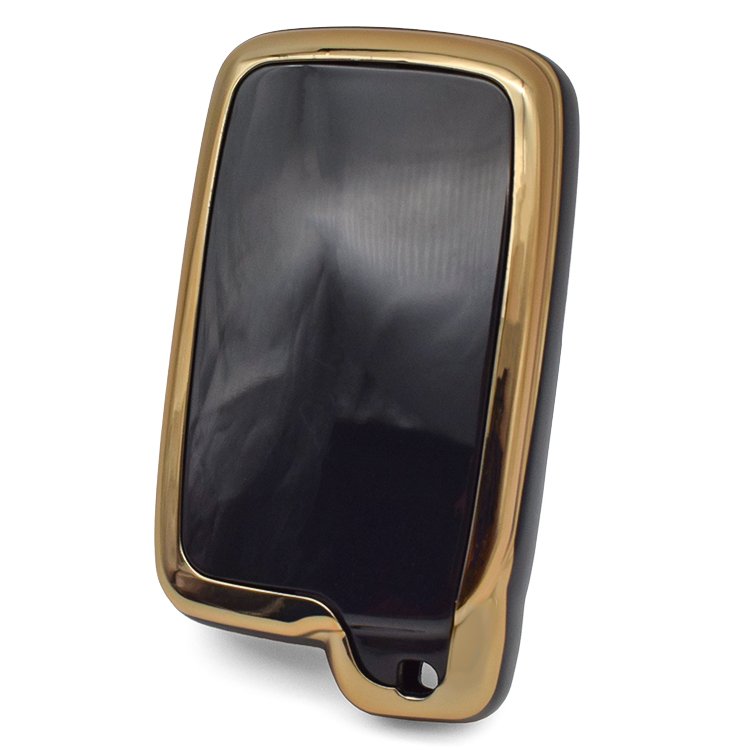 Golden lines 3 buttons TPU car key case for T-oyota car key cover TPU protector accessories