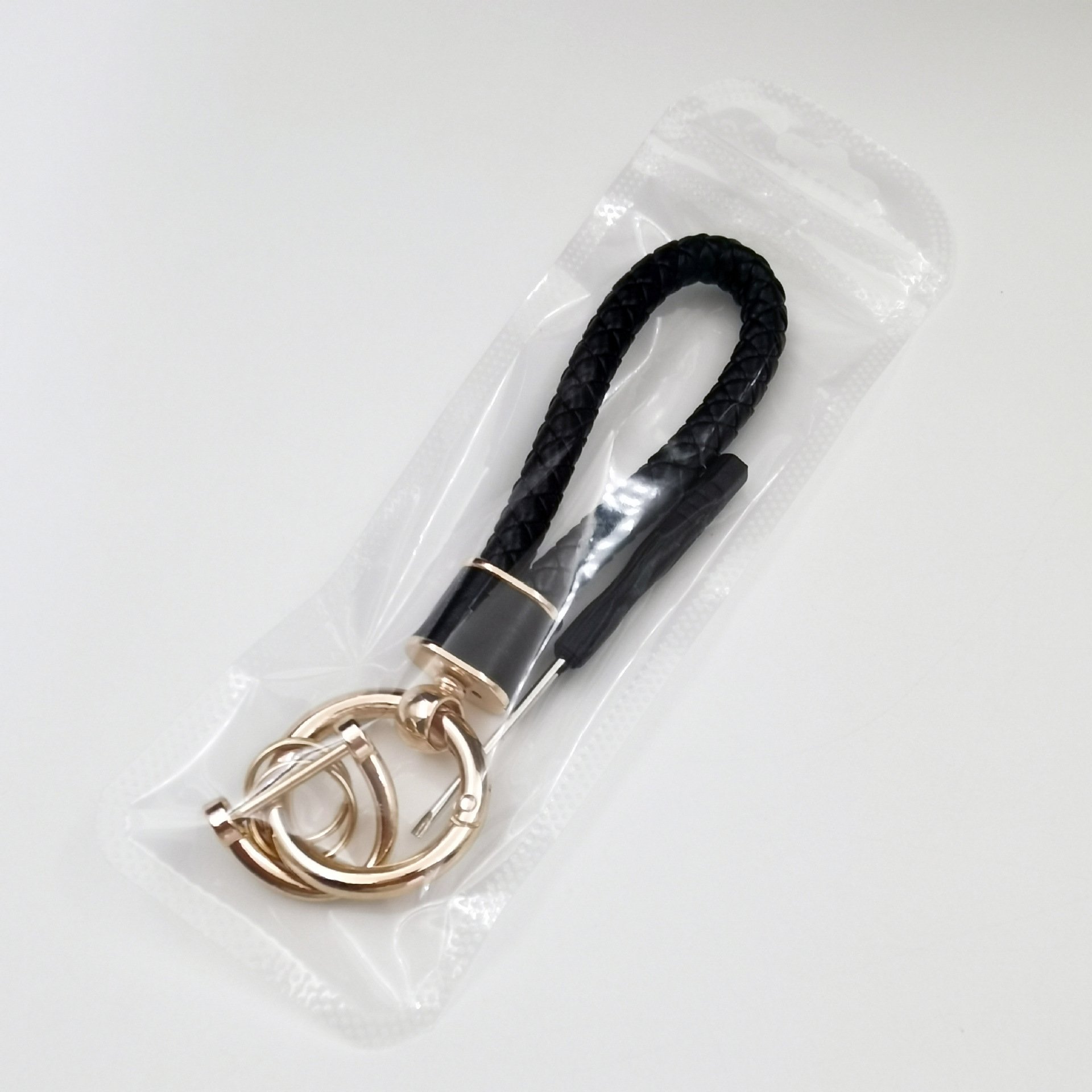 Fashion braided rope anti-loss key chain personality car key chain Cute women's bag key pendant