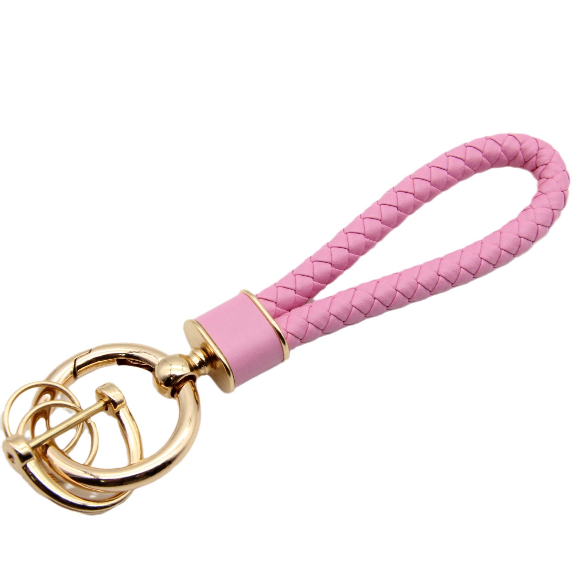 Fashion braided rope anti-loss key chain personality car key chain Cute women's bag key pendant