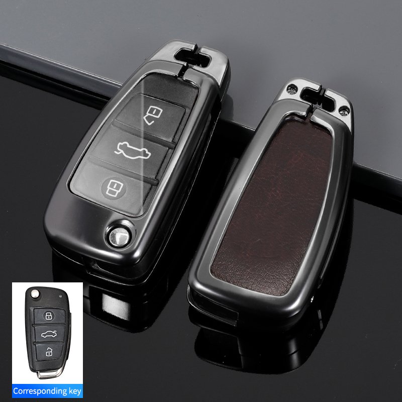 AUTOSITTER Zinc alloy Cowhide Car Keys Bag Cover Keychain Car Key Case For JAC Car Key Accessories