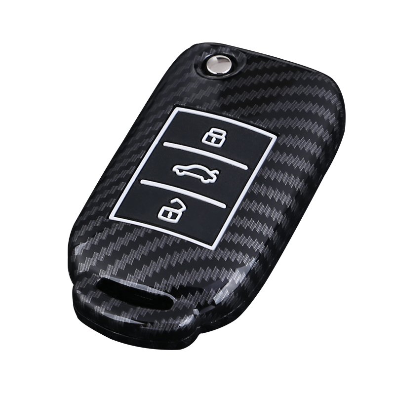 Carbon Fiber Silicone Car Key Cover Case For Roewe RX8 RX5 MG MG5 ZS GT GS MG3 MG6 MG7 EZS HS EHS ZS EV Accessories