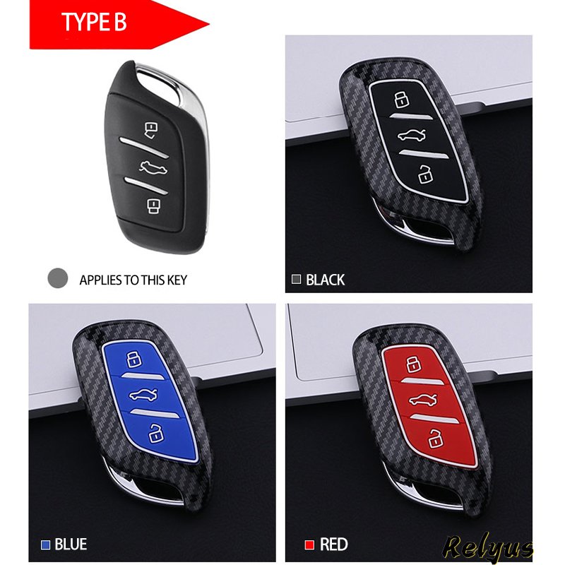 Carbon Fiber Silicone Car Key Cover Case For Roewe RX8 RX5 MG MG5 ZS GT GS MG3 MG6 MG7 EZS HS EHS ZS EV Accessories