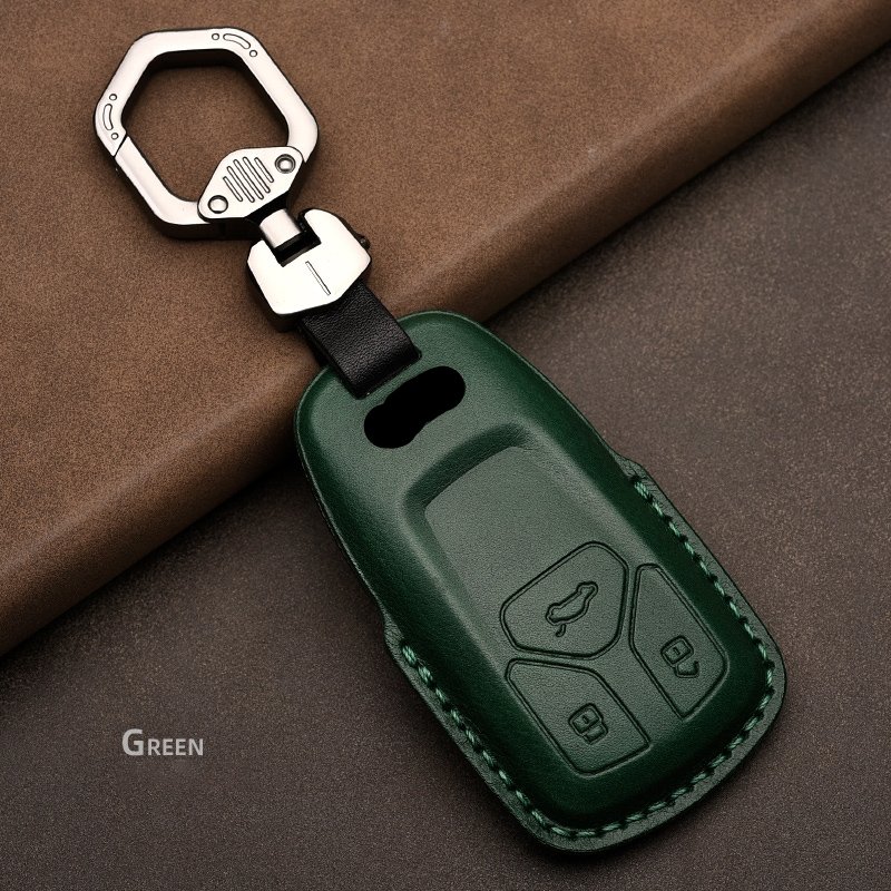 Luxury Leather Car Key Case Cover for Audi A4/A4L/A5/Q5/Q7/TT Stylish Key Protection Accessories