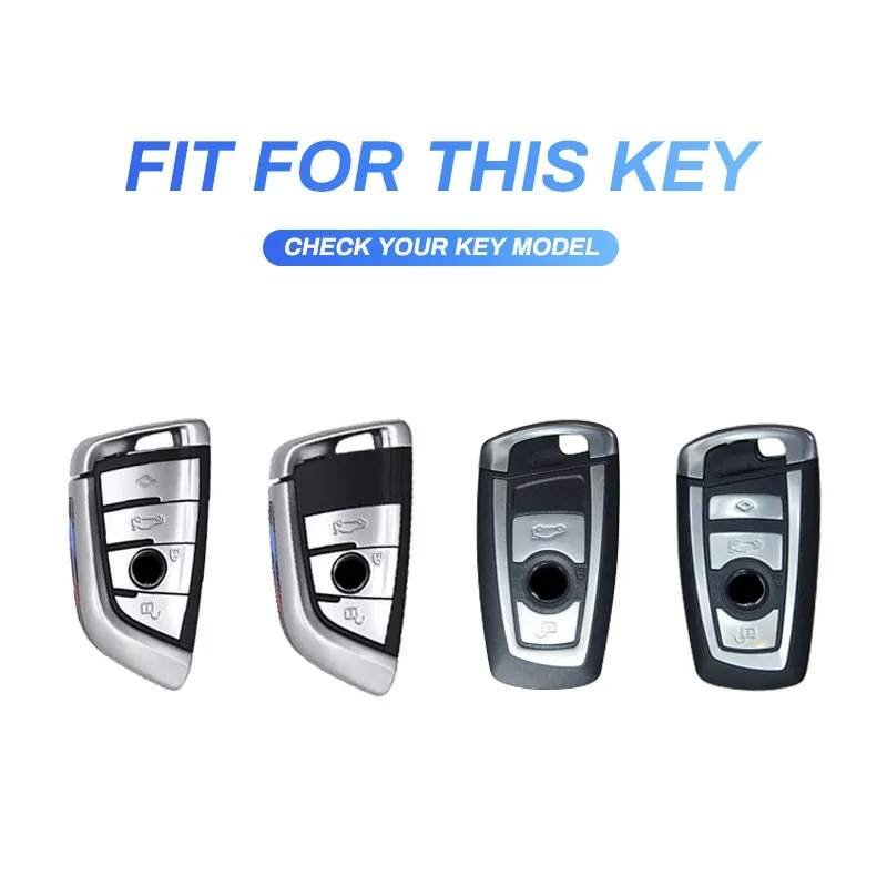 ABS Carbon Fiber Style Car Key Case Cover Shell Fob For BMW X3 X5 X6 F30 F34 F10 F20 G20 G30 G01 G02 G05 F15 F16 1 3 5 7 Series