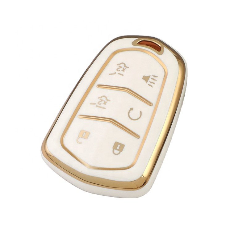 Durable TPU Soft Key Cover Fashionable Plastic Car Key Case for Cadillac One Model Jade Kei Accessories with 3 Button Protection