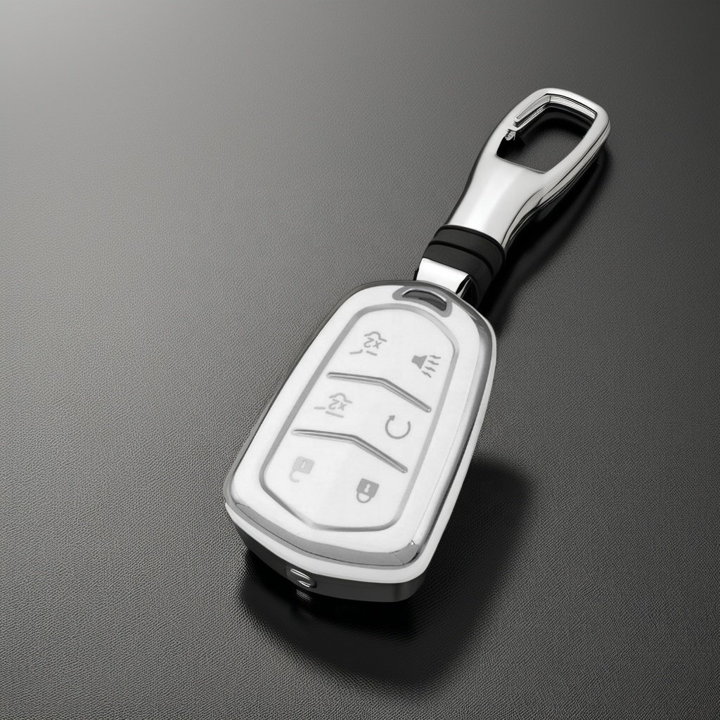 Durable TPU Soft Key Cover Fashionable Plastic Car Key Case for Cadillac One Model Jade Kei Accessories with 3 Button Protection