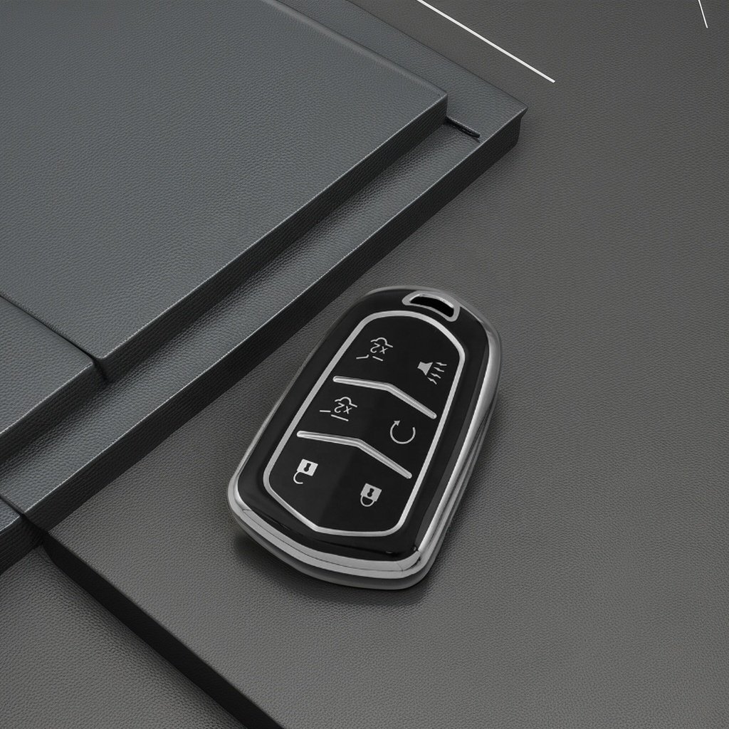 Durable TPU Soft Key Cover Fashionable Plastic Car Key Case for Cadillac One Model Jade Kei Accessories with 3 Button Protection