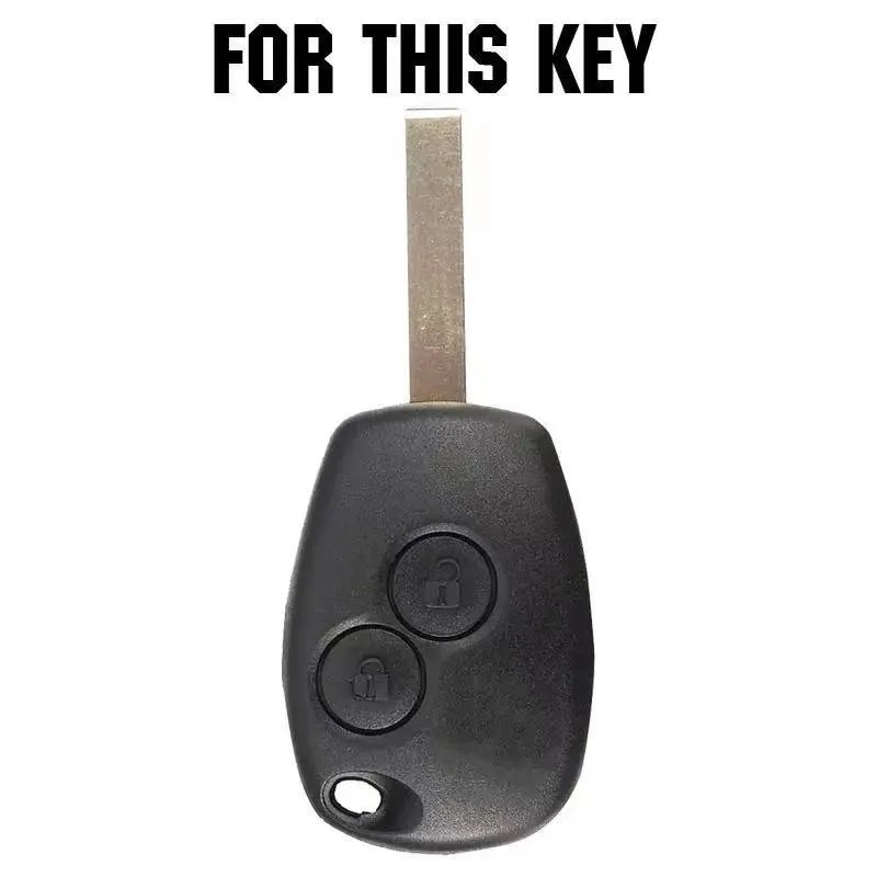 2 Button Silicone Car Case Key Cover For Renault Clio Scenic Megane Duster Sandero Captur Twingo Modus Remote Shell Accessories