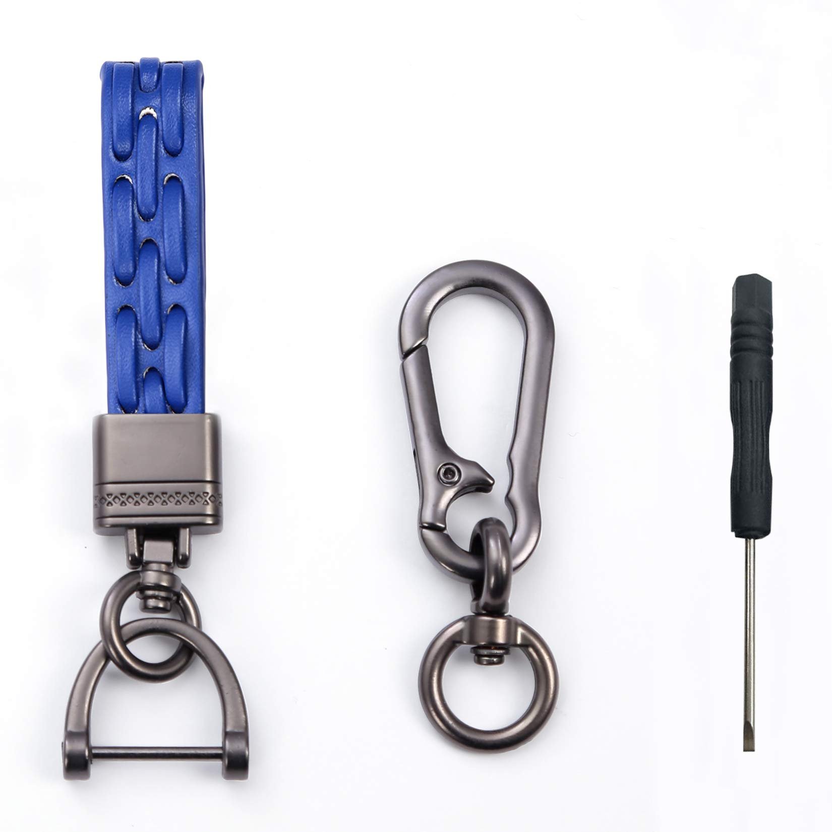 Carabiner Key Chain Clip Key Chain Super Fiber Keychain Key Ring Clip for Men Women with Wristlet