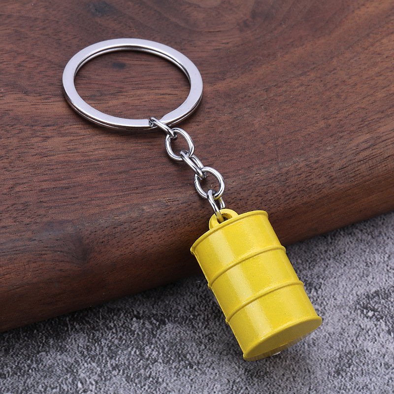 JDMotorsport88 2024 New JDM Car Aluminum Oil Barrel Keychain Key Chain Ring Keyring Keyfob Key Tag Accessories