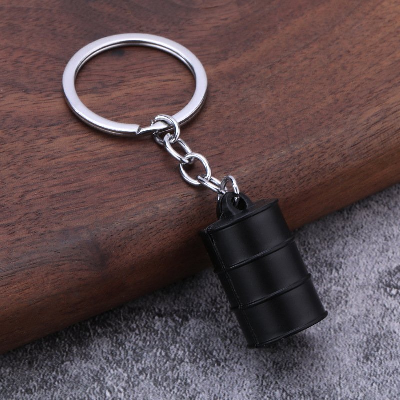 JDMotorsport88 2024 New JDM Car Aluminum Oil Barrel Keychain Key Chain Ring Keyring Keyfob Key Tag Accessories