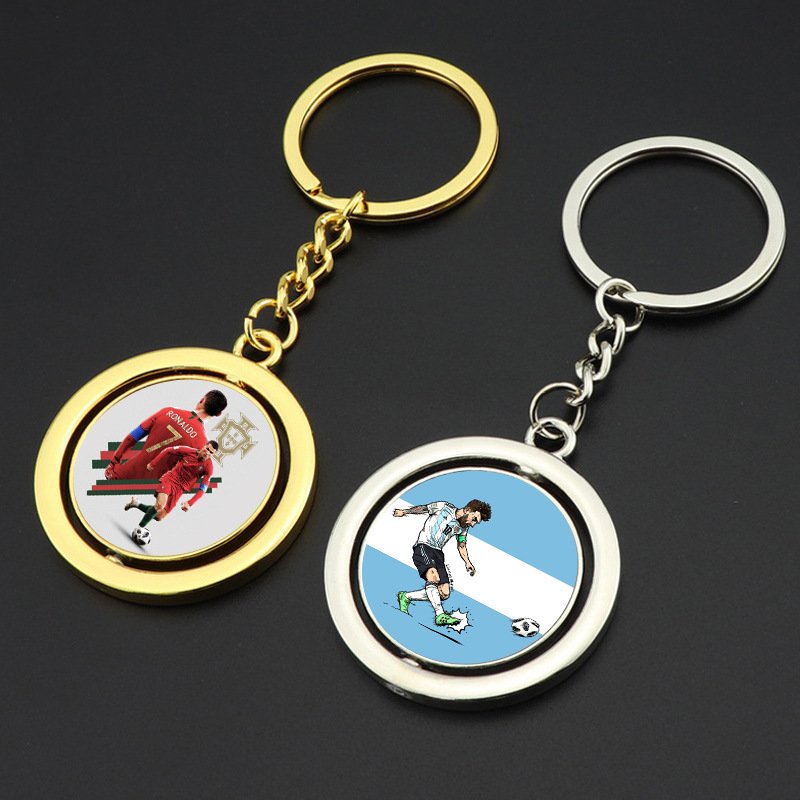 Wholesale Custom Rotatable Printing Logo car Keychain Accessories Promotional Metal Motel Luxury Blank Photo Keychain