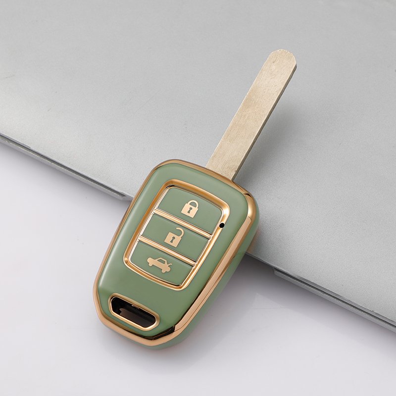 Key Fob Cover Case Fit for Honda Accord Civic CR-V HR-V Remote Holder Skin Protector Keyless Entry Sleeve Accessories