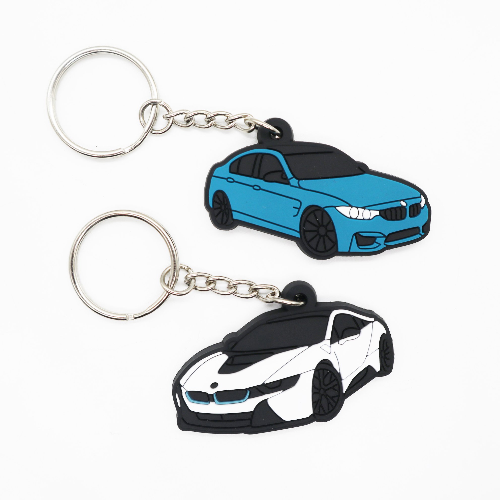 Custom Design Made Car Rubber PVC KeyChain Car Keychain Accessories