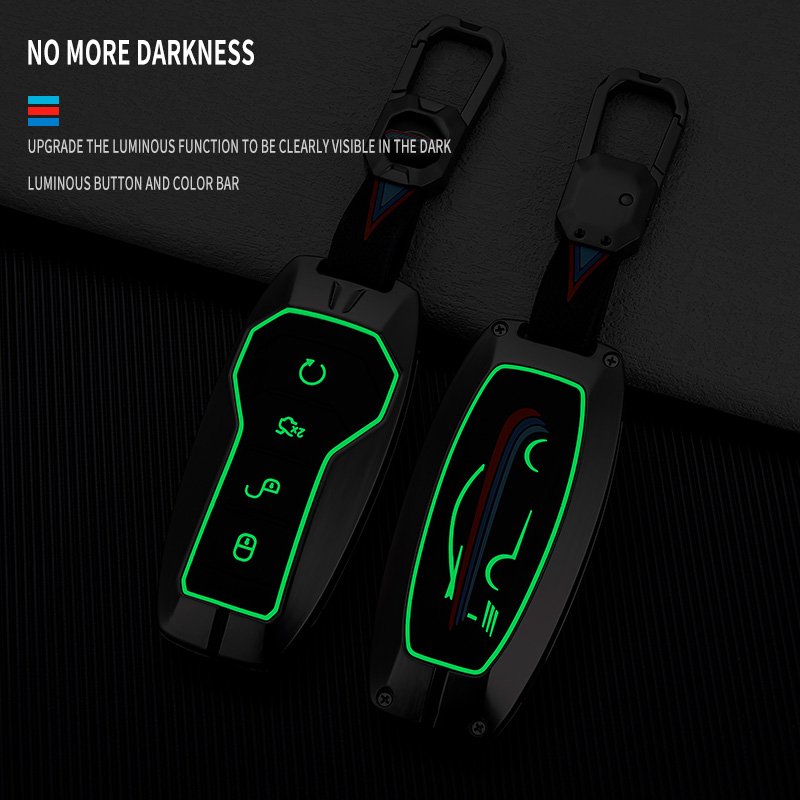 For BYD Qin plusdmi key case e2pro buckle plusev shell e3 dolphin bag 2021 male Zinc alloy car key case