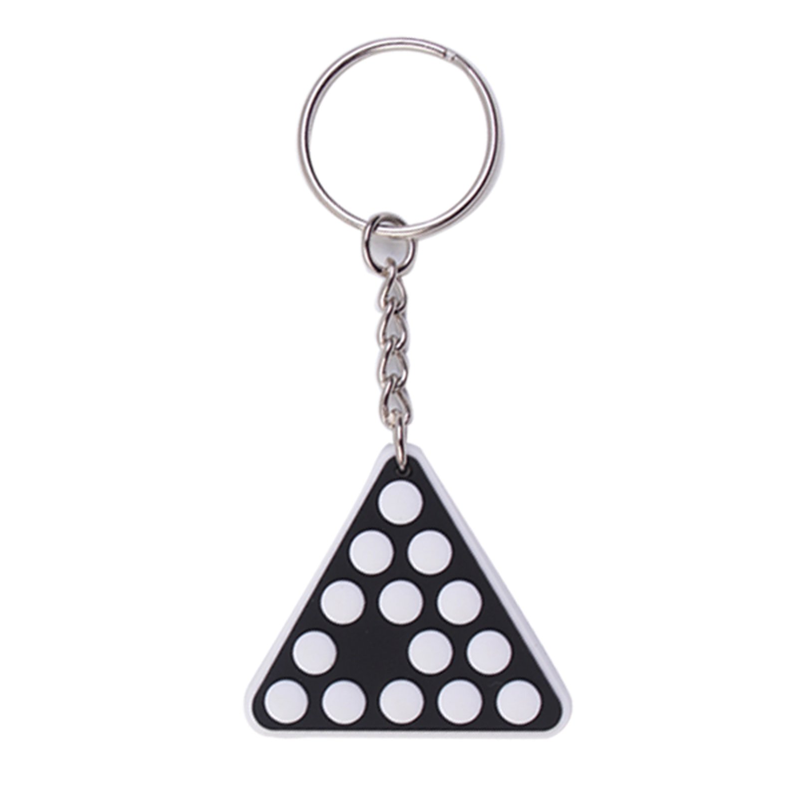 New Arrival Wholesale Snooker Sports PVC Rubber 2D Key Chains Promotion Sale Designer Key Chains Ring Custom Shape Logo Gifts