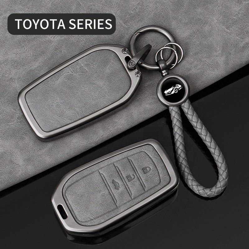 For Toyota Metal Manufacturer Low Price Leather Car Key Cover
