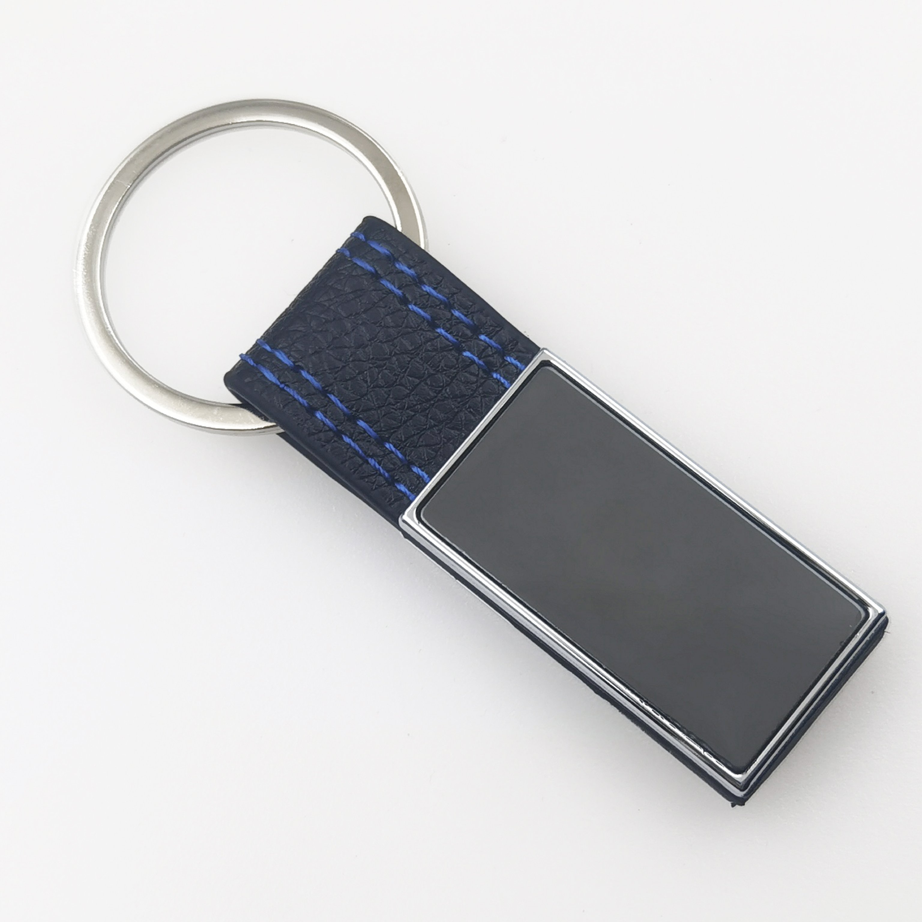 Personalized laser engraving logo sublimation blank faux leather key chain holder ring custom luxury car pu leather keychain