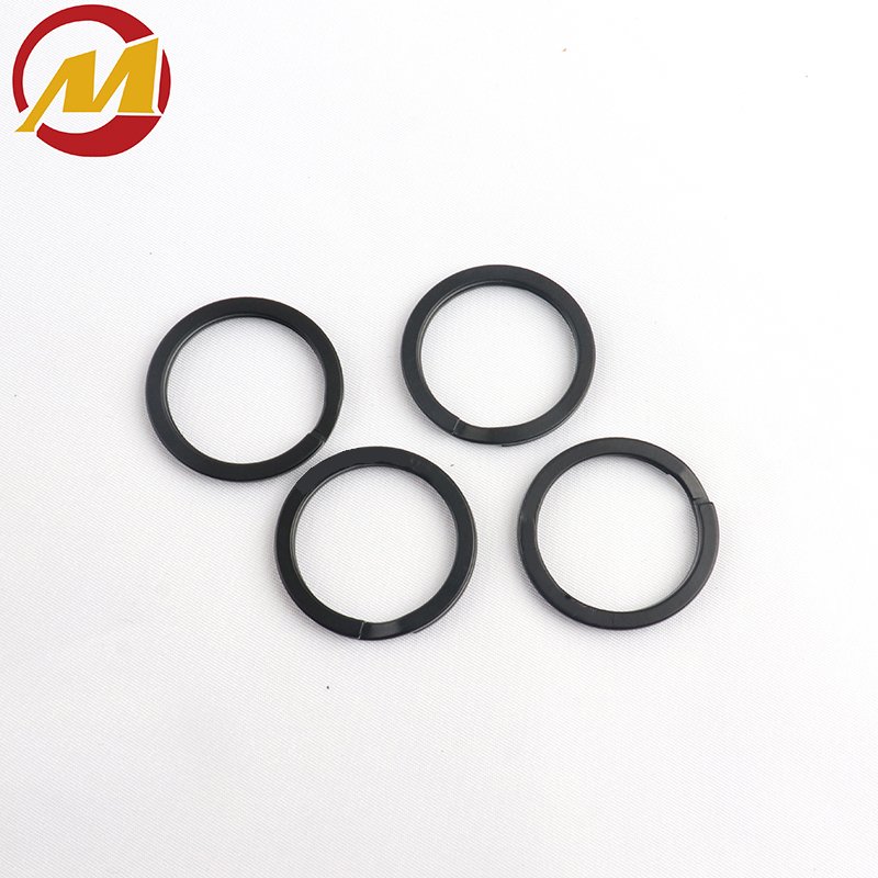 Wholesale Factory Key Ring High Quality Key Chain Ring Metal Flat Split Ring Suitable for Car Key Accessories DIY Leather Crafts