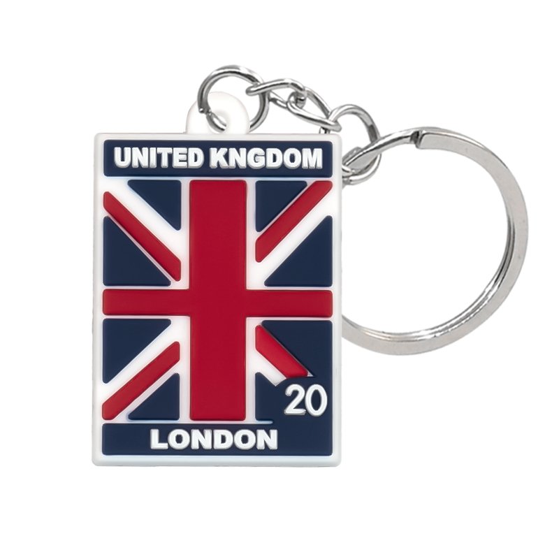 wholesale keychain hot sale Australian Britain English London UK custom keyring key holder fit fans souvenir gift